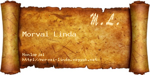 Morvai Linda névjegykártya